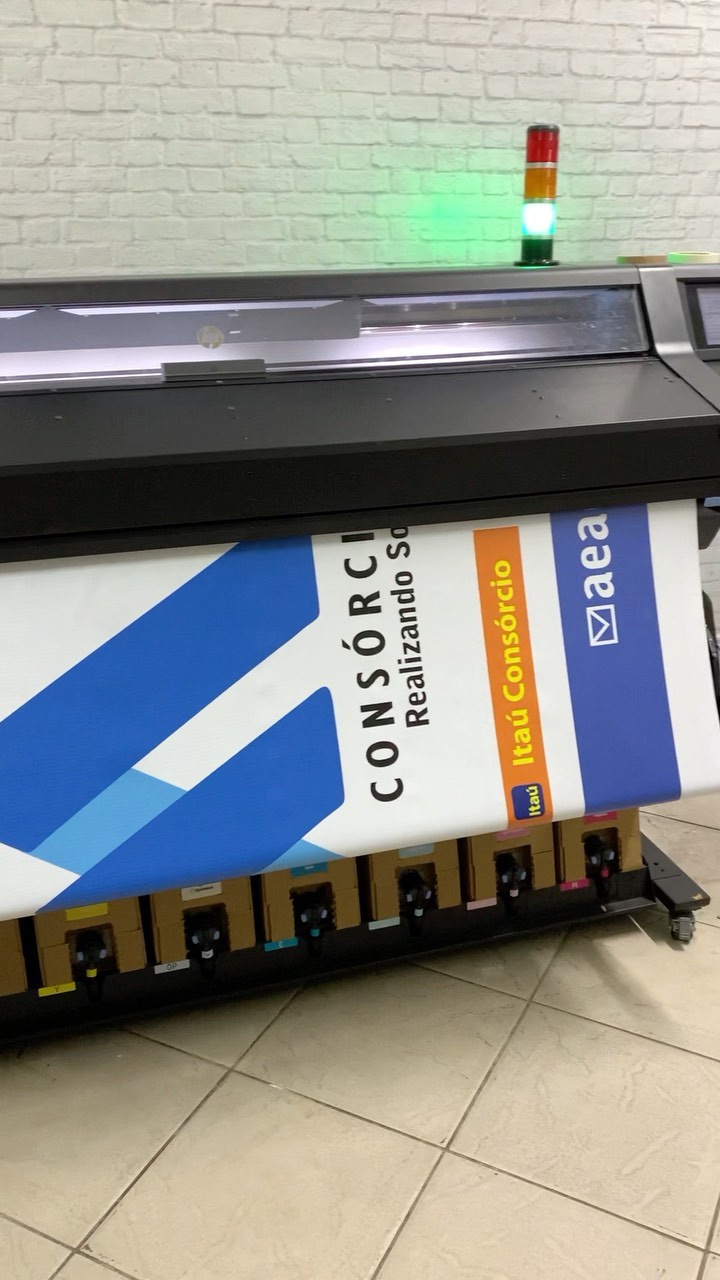 Impressão e instalação de painel de lona. #grafica #placa #c